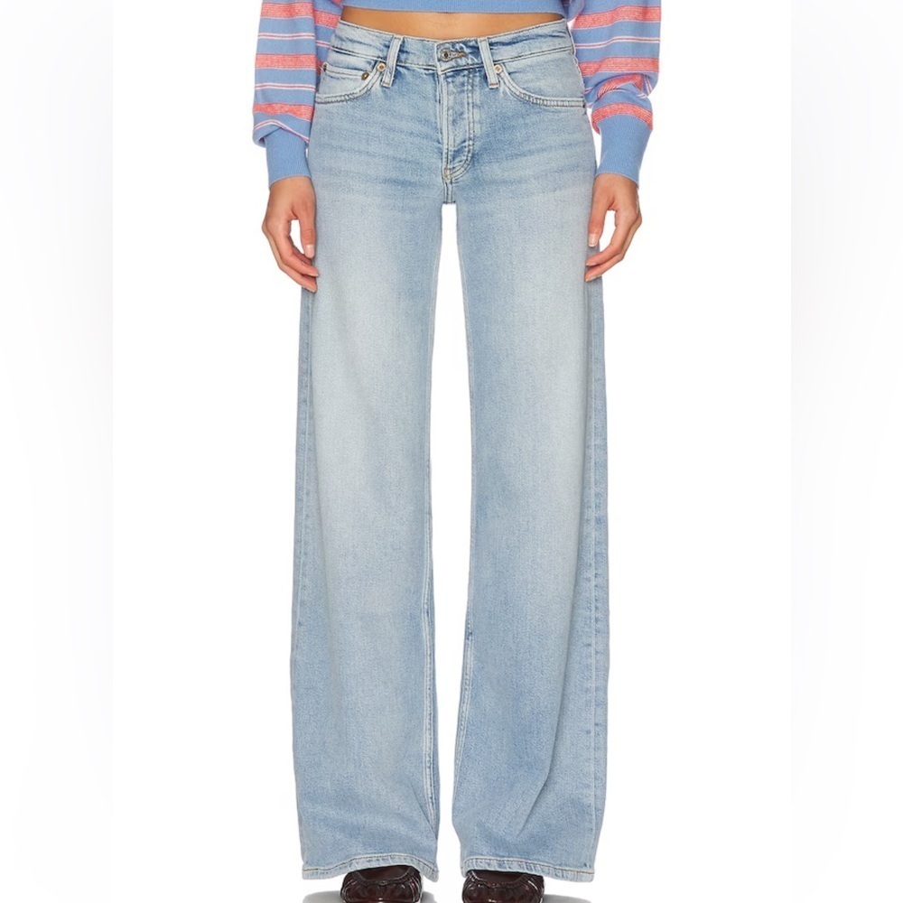 RE/DONE
Mid Rise Wide Leg Jeans blue